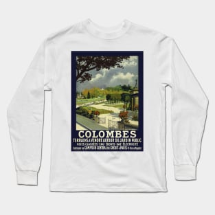 Colombes France Vintage Poster 1914 Long Sleeve T-Shirt